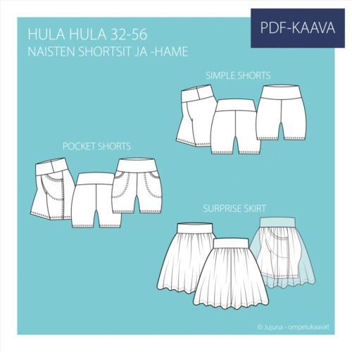 PDF Hula Hula - naisten shortsihame 32-56