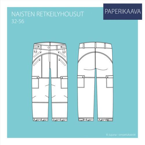 Naisten retkeilyhousut 32-56