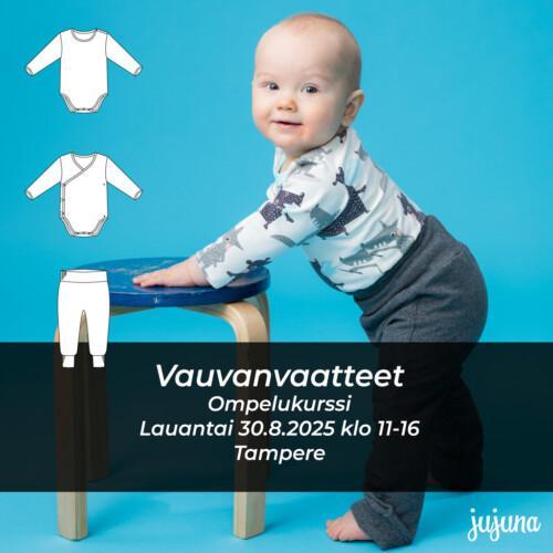 Vauvanvaatteet - ompelukurssi 30.8.2025